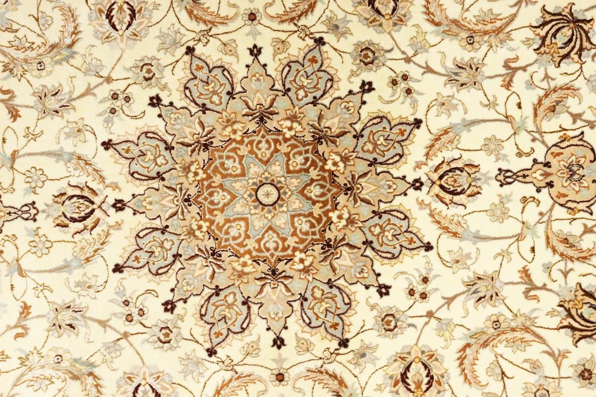 rechteckig, Orientteppich 6 154x239 Höhe: Handgeknüpfter Seidenkette Trading, mm Nain Orientteppich, Isfahan