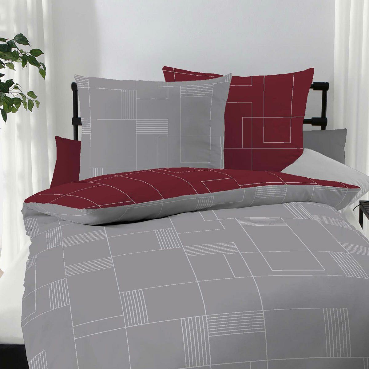 TRAUMSCHLAF Bettwäsche Uptown, Biber, 3 teilig, kuschelige Biberbettwäsche günstig online kaufen