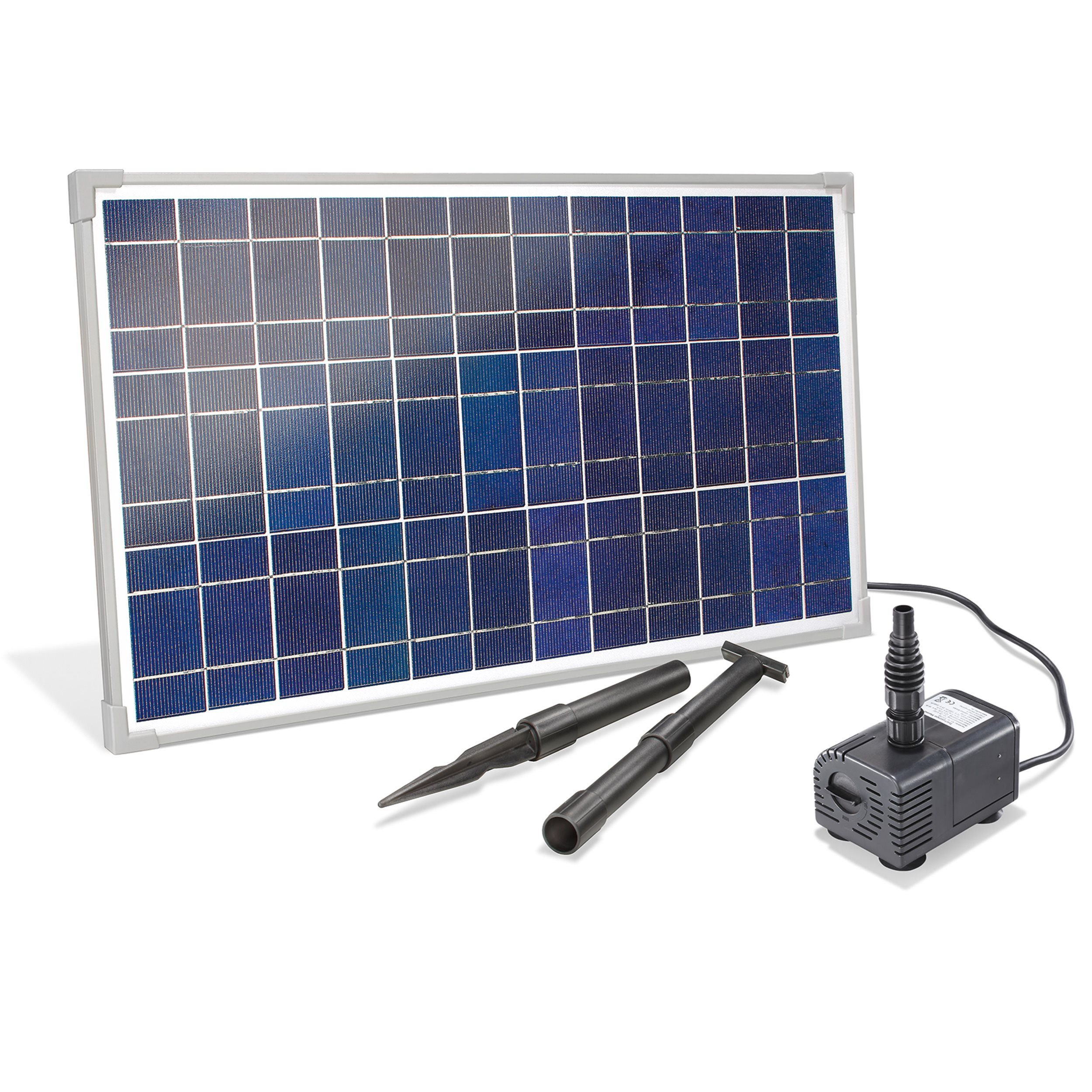 esotec Bachlaufpumpe WaterFall 25/1600 Solar Bachlaufpumpenset 1600l/h, 25W günstig online kaufen