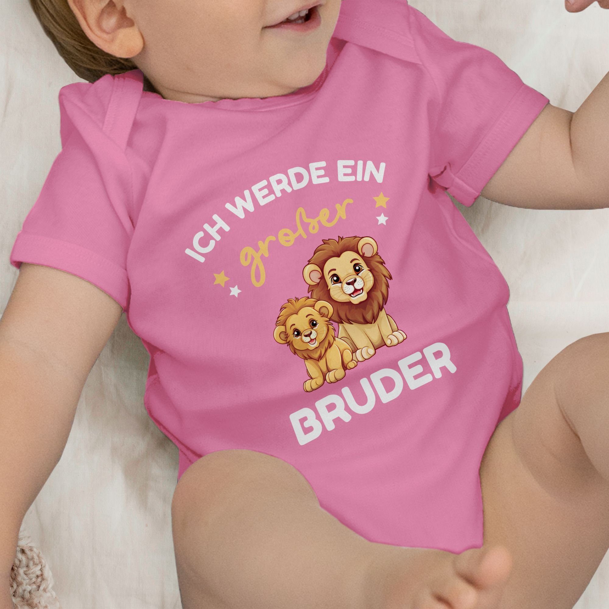 Ich Löwen Shirtbody Geschenk Bruder 3 Bruder Shirtracer werde Pink Großer großer