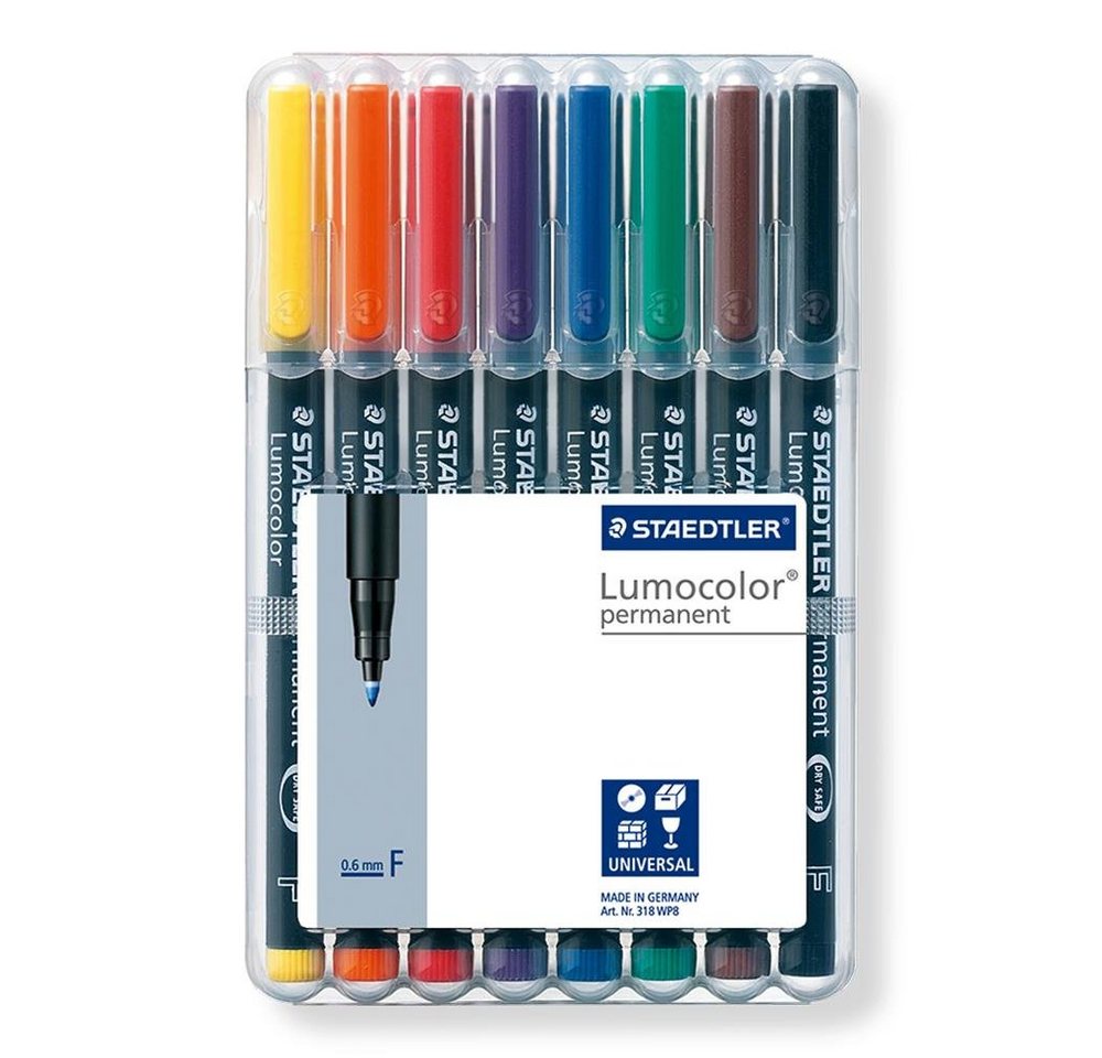 Thumbnail - STAEDTLER Folienstift Lumocolor® 318 WP8 8 Stück