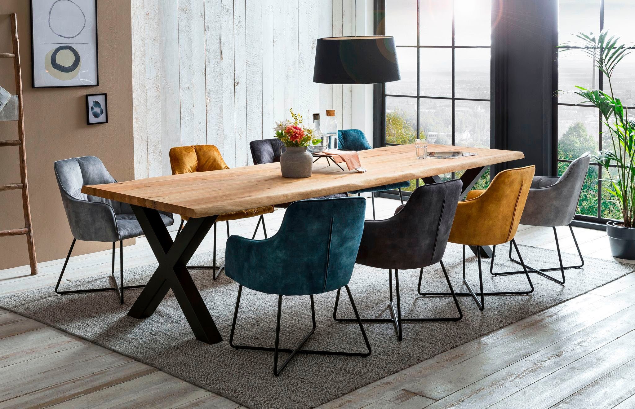 Home affaire Esstisch Tristan, mit Baumkante