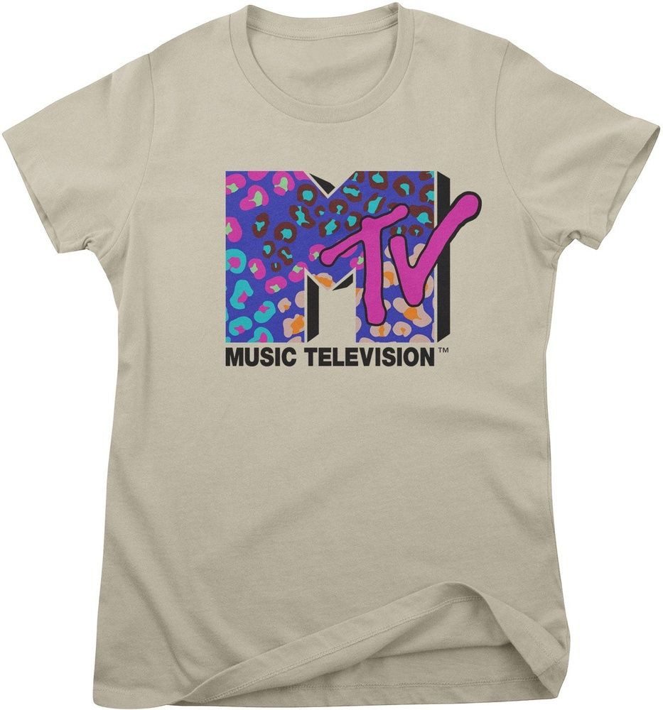 MTV T-Shirt MTV - Colorful Leopard Pattern Logo Girly Tee
