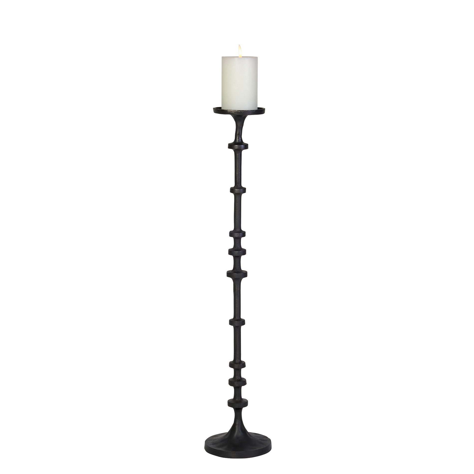 Kerzenständer Sabiha Kerzenständer Aluminium graphit H 77 cm D