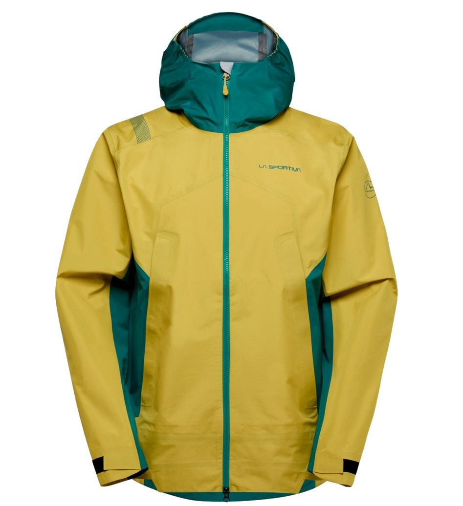 Softshelljacke Discover Shell (winddicht, wasserdicht) gelb/everglade Herren