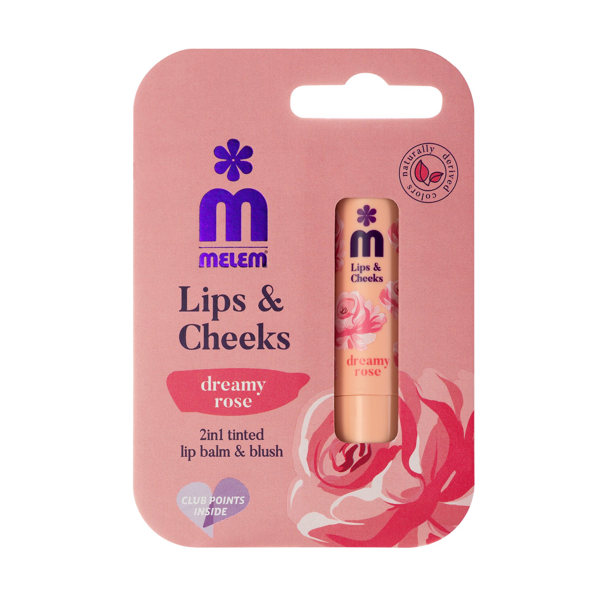 Melem Lippenbalsam Lips & Cheeks Rose – 2-in-1 Lippen- & Wangenbalsam