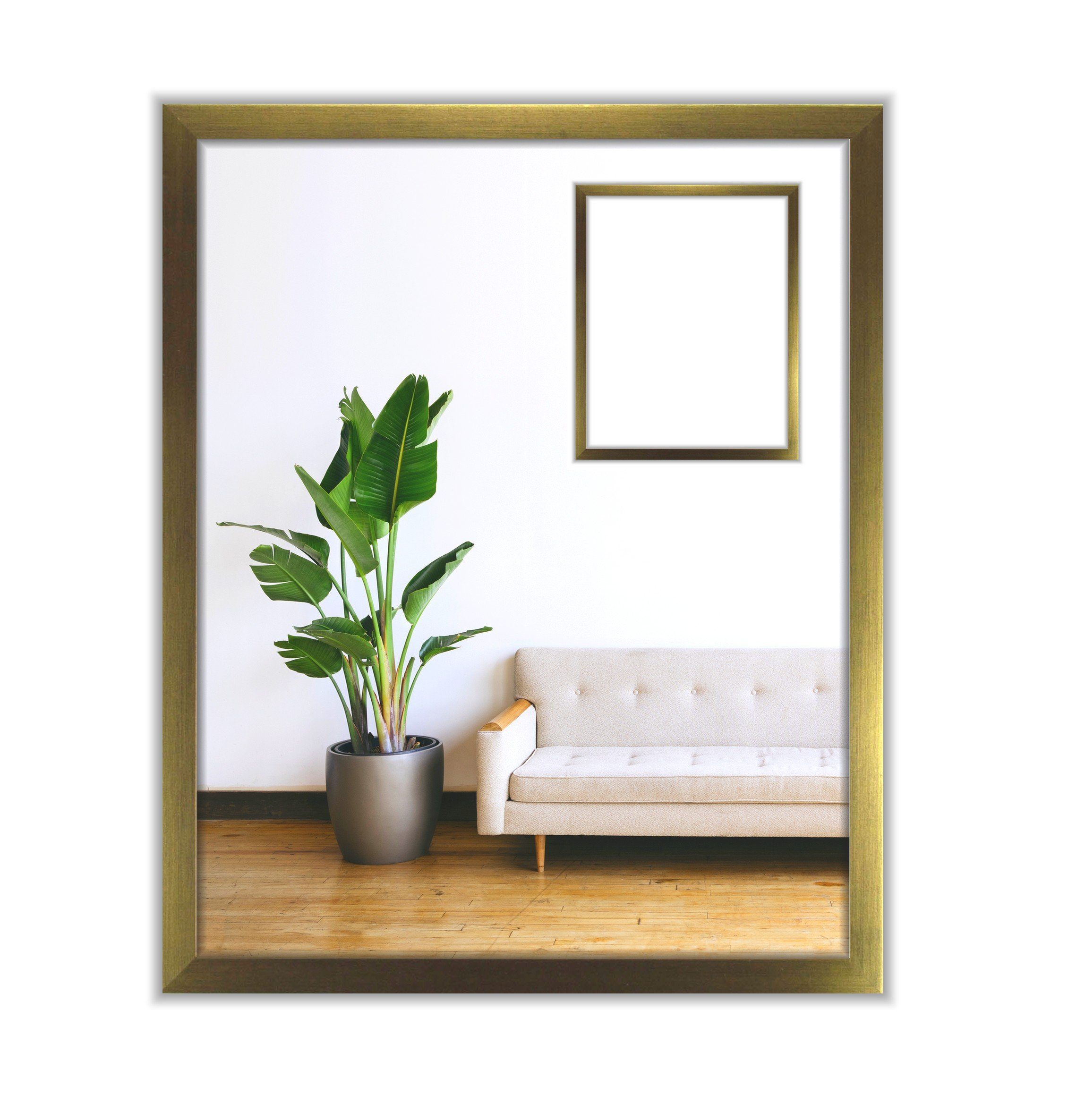 myposterframe Einzelrahmen Bilderrahmen Juliet, (1 Stück), 36x48 cm, Gold, Echtholz. € 38,16