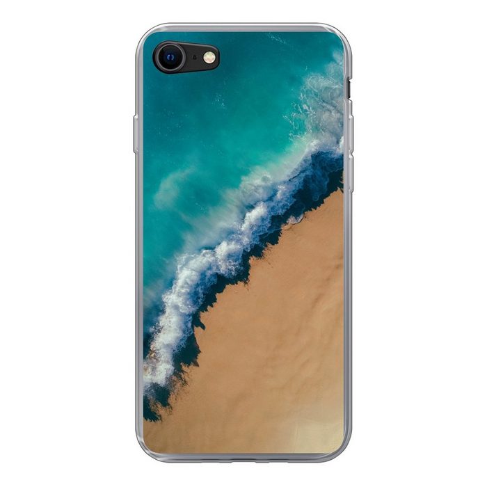 MuchoWow Handyhülle Strand - Meer - Schaum Handyhülle Apple iPhone SE (2020) Smartphone-Bumper Print Handy