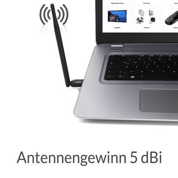 Xoro WLAN USB Antenne XORO HWL 155N, für PC, Win, Linux, Raspberry Pi, 5dBi WLAN-Antenne