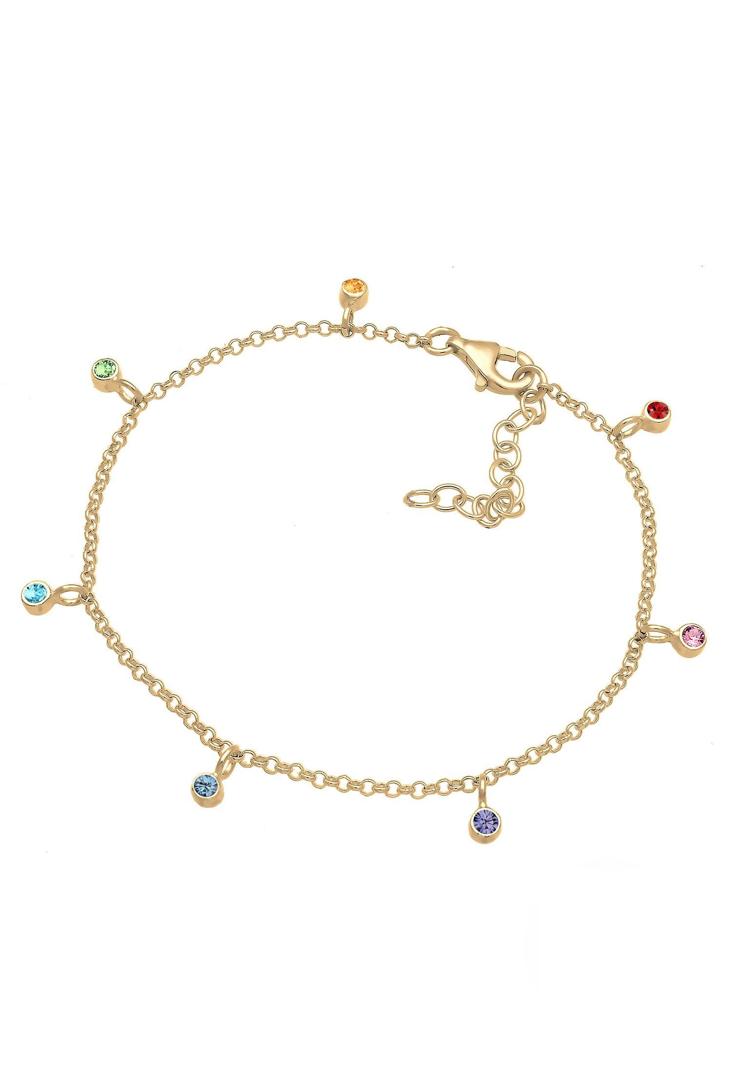 Elli Armband Bunt Geo Sommer Kristalle 925 Silber