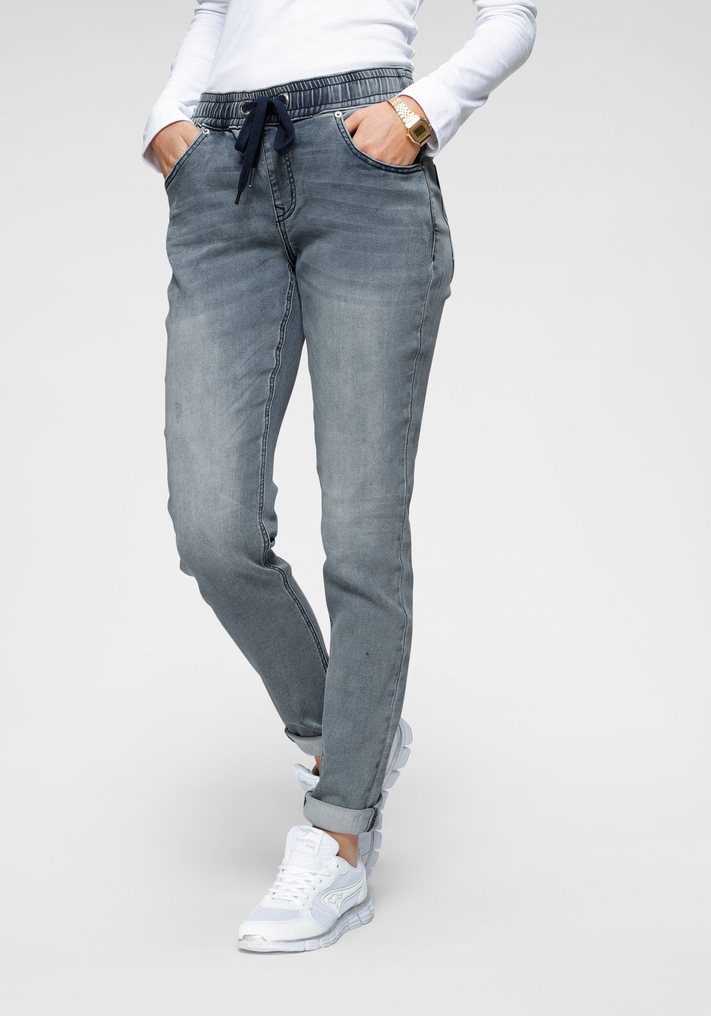 KangaROOS Jogg Pants entspannte Passform, weite Beinform