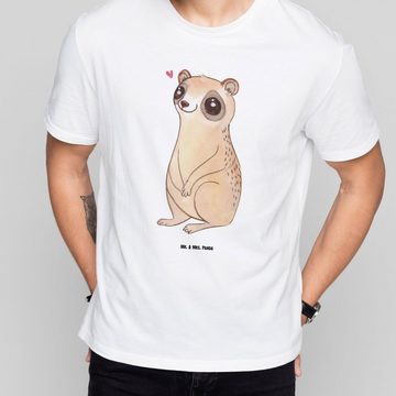 Mr. & Mrs. Panda T-Shirt Plumplori Glücklich - Weiß - Geschenk, Herrn, T-Shirt, Tiermotive, Ju (1-tlg)