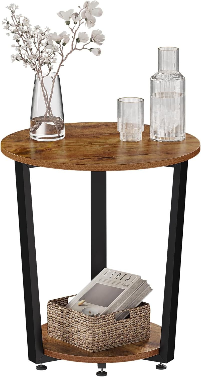 Woltu Couchtisch (1-St), Beistelltisch mit 2 Ablagen, aus Holzwerkstoff günstig online kaufen