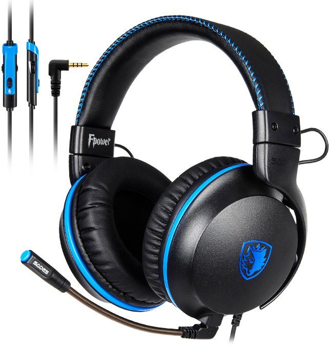 Sades SA-717 abnehmbar) Gaming-Headset (Mikrofon Fpower