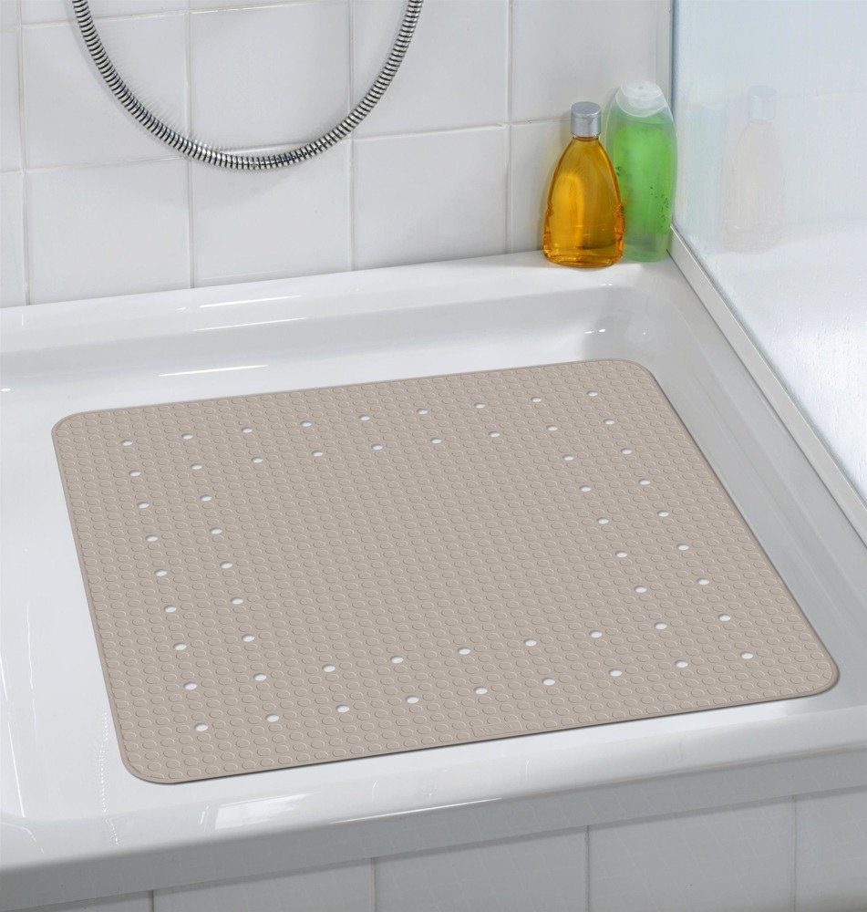 Duschmatte WENKO, Höhe 54 mm, für Badezimmer geeignet, angenehme Trittkomfort, quadratisch, Badematte