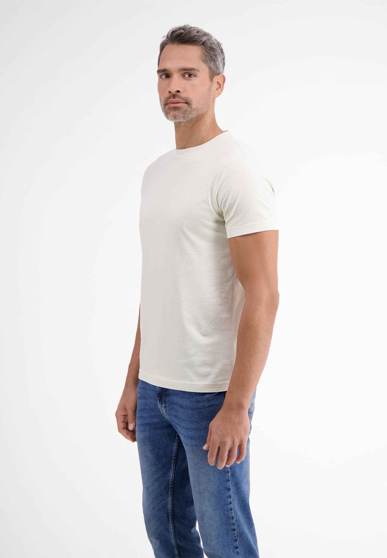 LERROS T-Shirt T-Shirt Basic in BEIGE Farben vielen LERROS