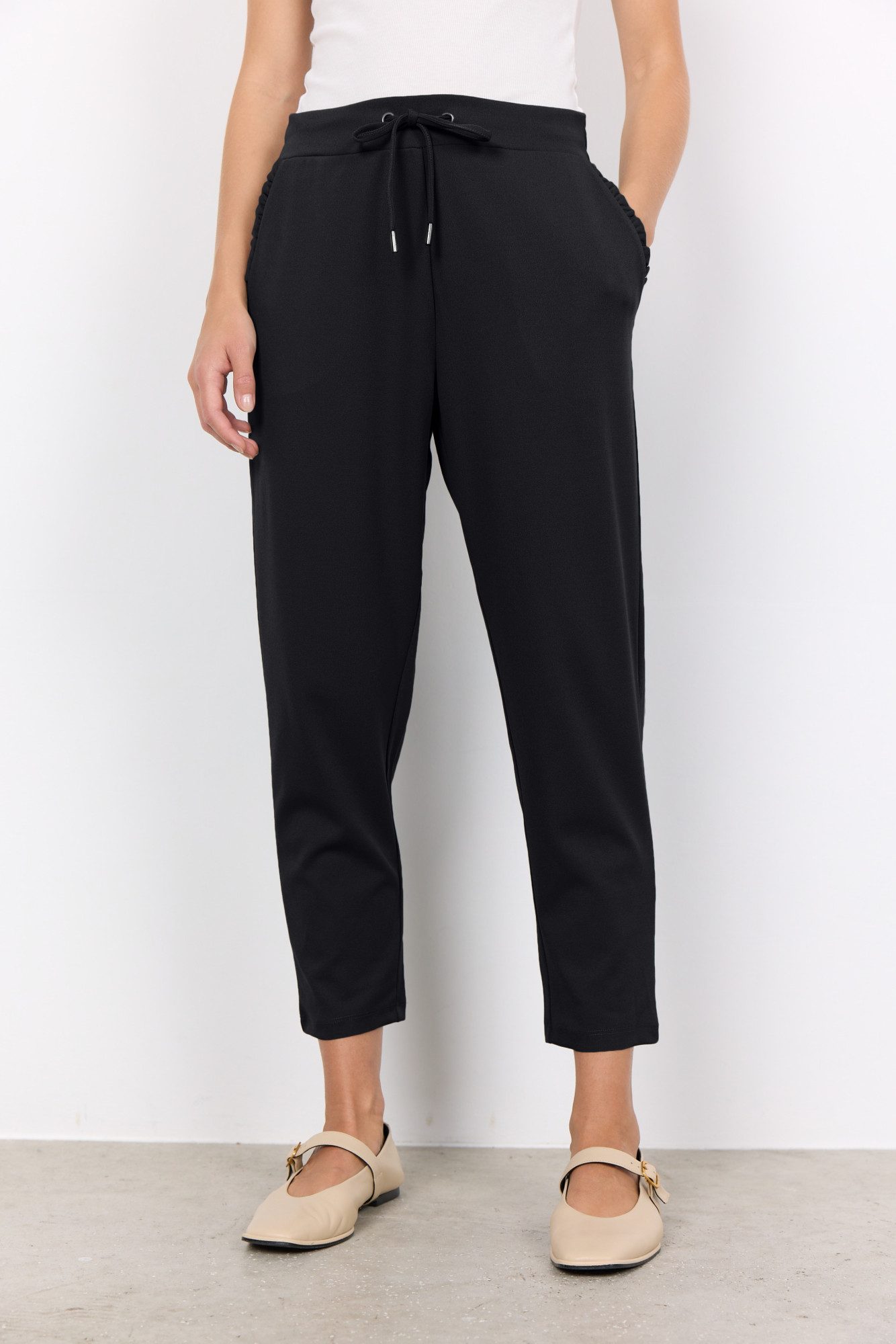 soyaconcept Jogger Pants SC-SIHAM 2 aus Polyester und Elasthan, elastischer Bund mit Kordelzug