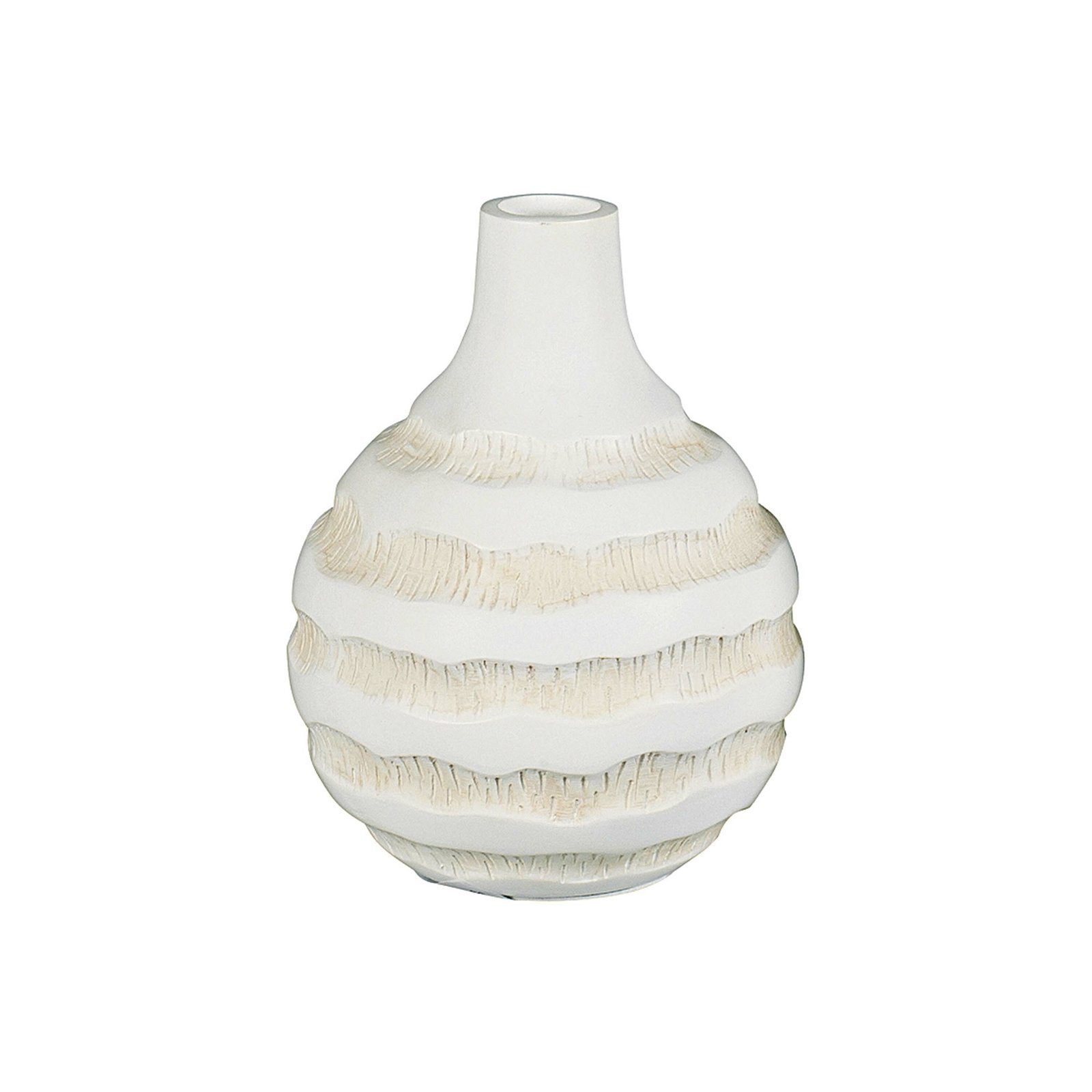 HTI-Living Kugelvase Kugelvase mit Rillen (Stück, 1 St., 1 Vase), Flaschenvase rund Relief