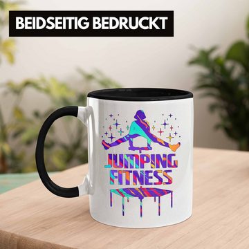 Trendation Tasse Trendation - Trampolinturnen Jumping Fitness Tasse Geschenk Spruch Fra