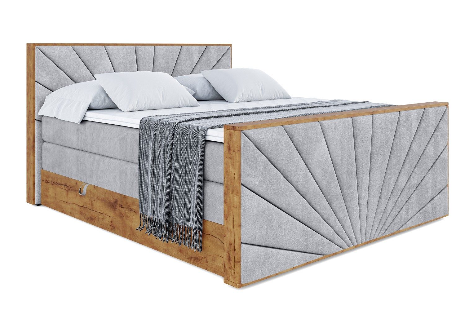 ALTDECOR Boxspringbett LOLLI6-Z KING (Multipocket-Matratze H4, günstig online kaufen
