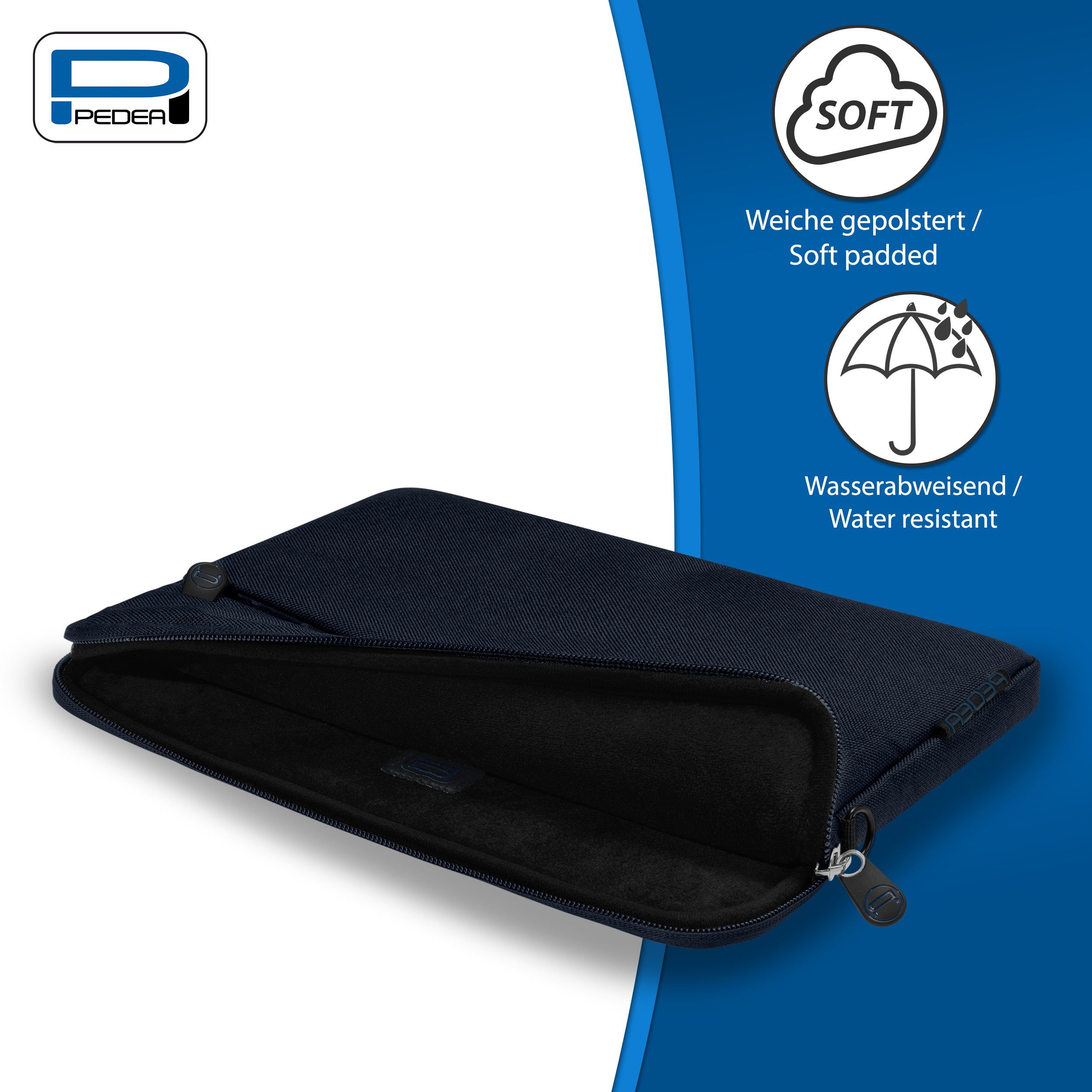 PEDEA Tablettasche FASHION Tablet Hülle mit Polsterung 12,9 / 13 Zoll, Gepolstert mit weichem Innenfutter