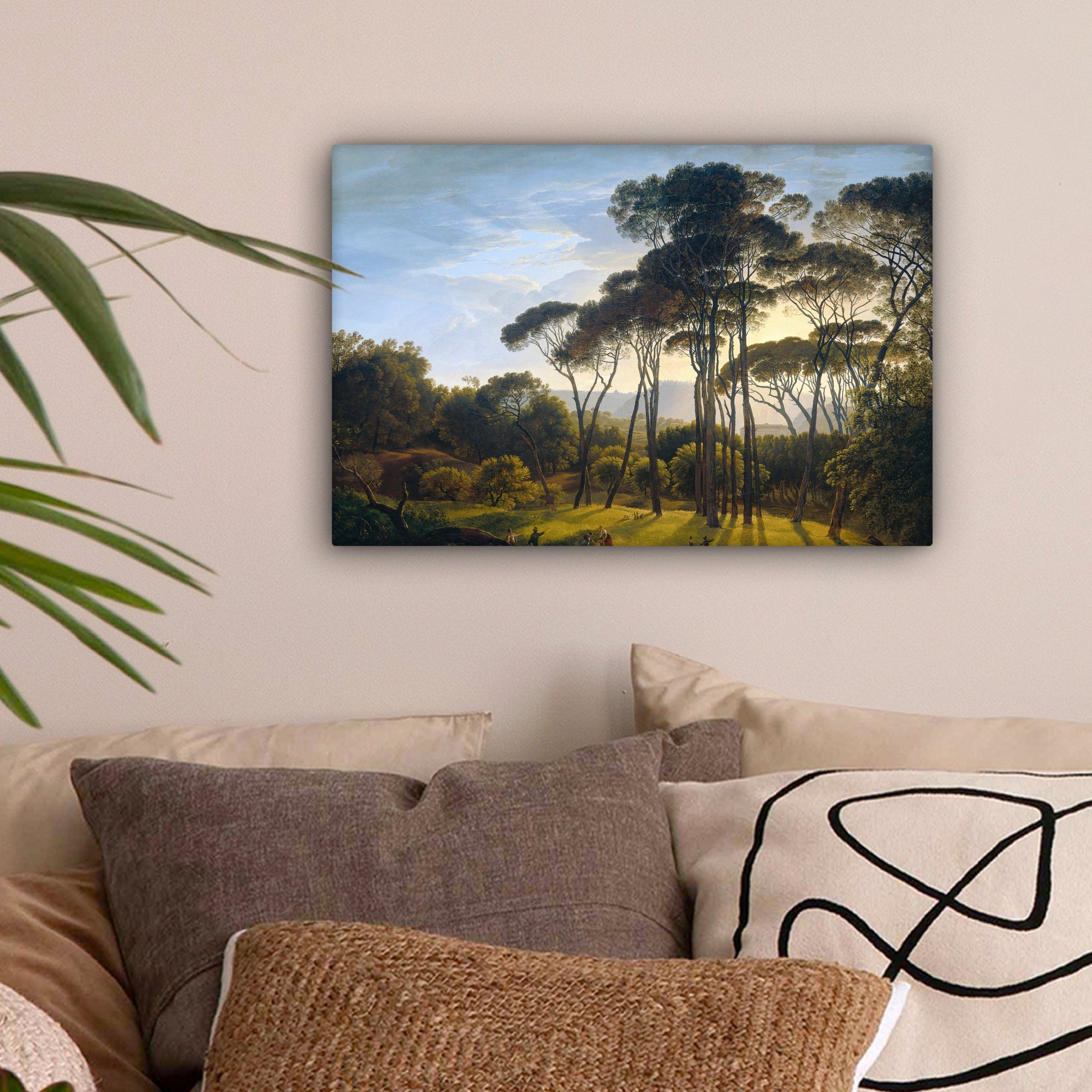 OneMillionCanvasses® Leinwandbild Italienische Landschaft mit Zirbelkiefer günstig online kaufen