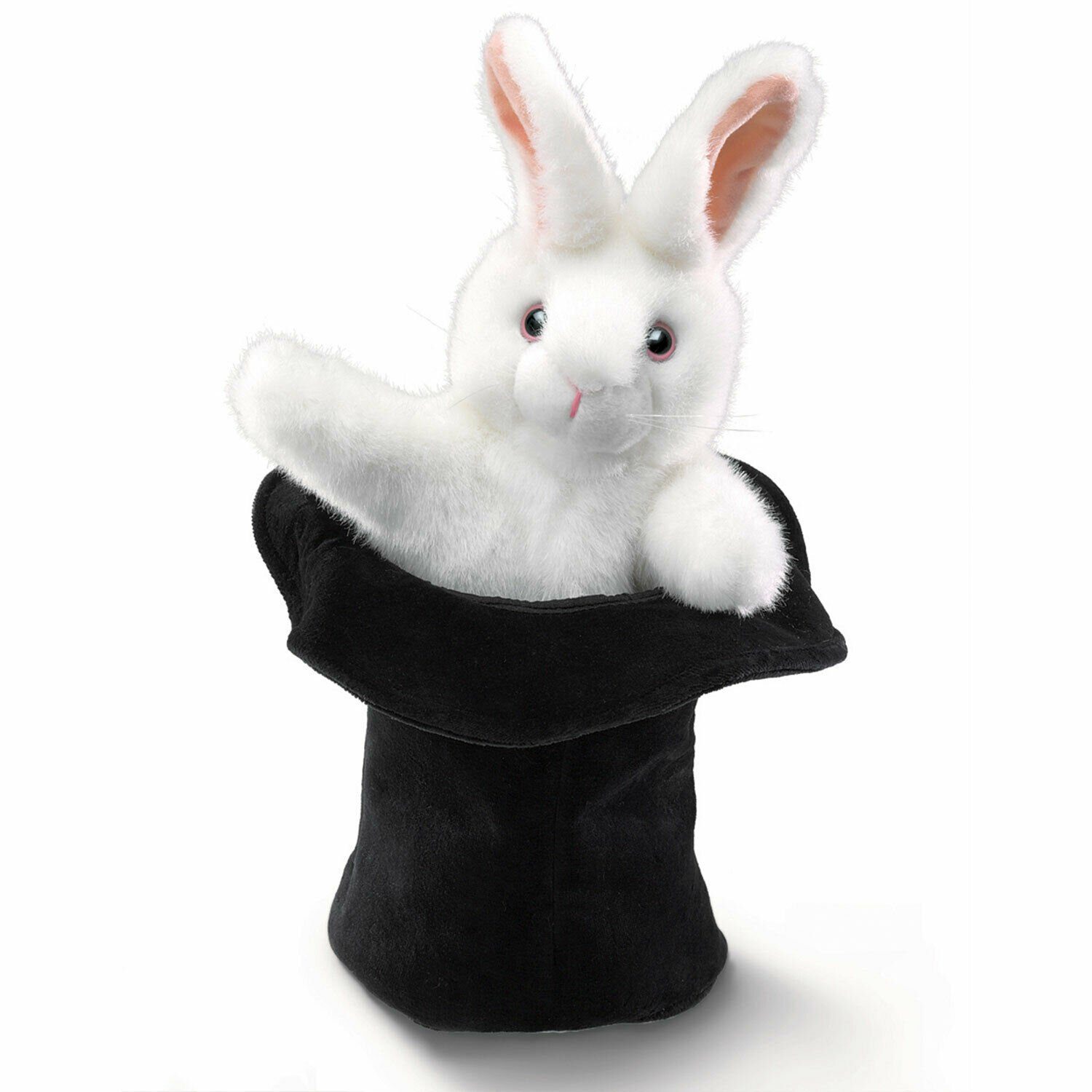 Folkmanis Handpuppen Handpuppe Folkmanis Handpuppe Hase im Hut 2269 (Packung)