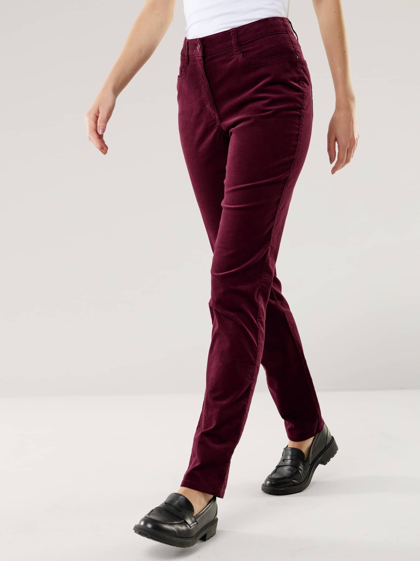 Walbusch Cordhose Damen Five Pocket Cordhose atmungsaktiv