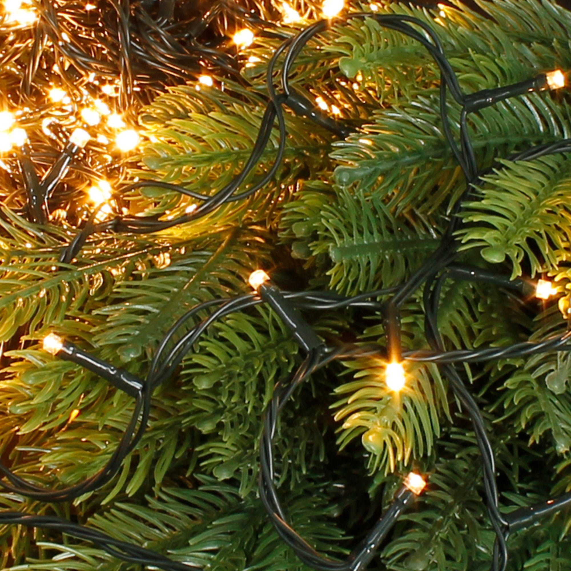 Warmweiß Weihnachtsbaumschmuck 320 LED-Lichterkette Lichterkette ECD mit LED LEDs 24 Germany m