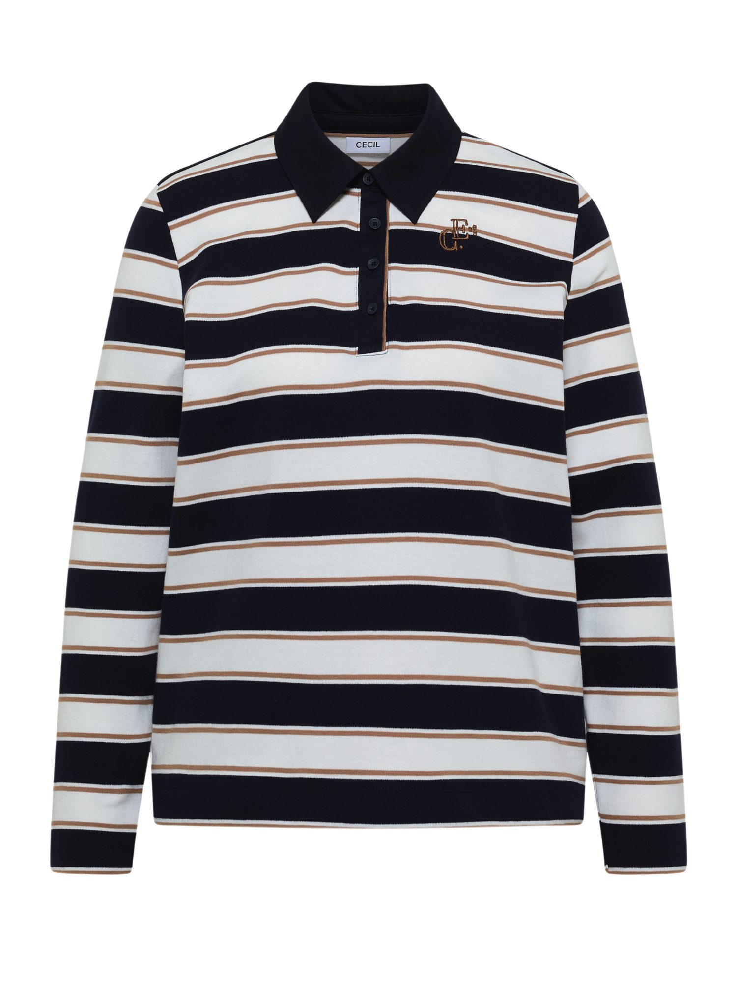 CECIL Langarmshirt aus reiner Baumwolle
