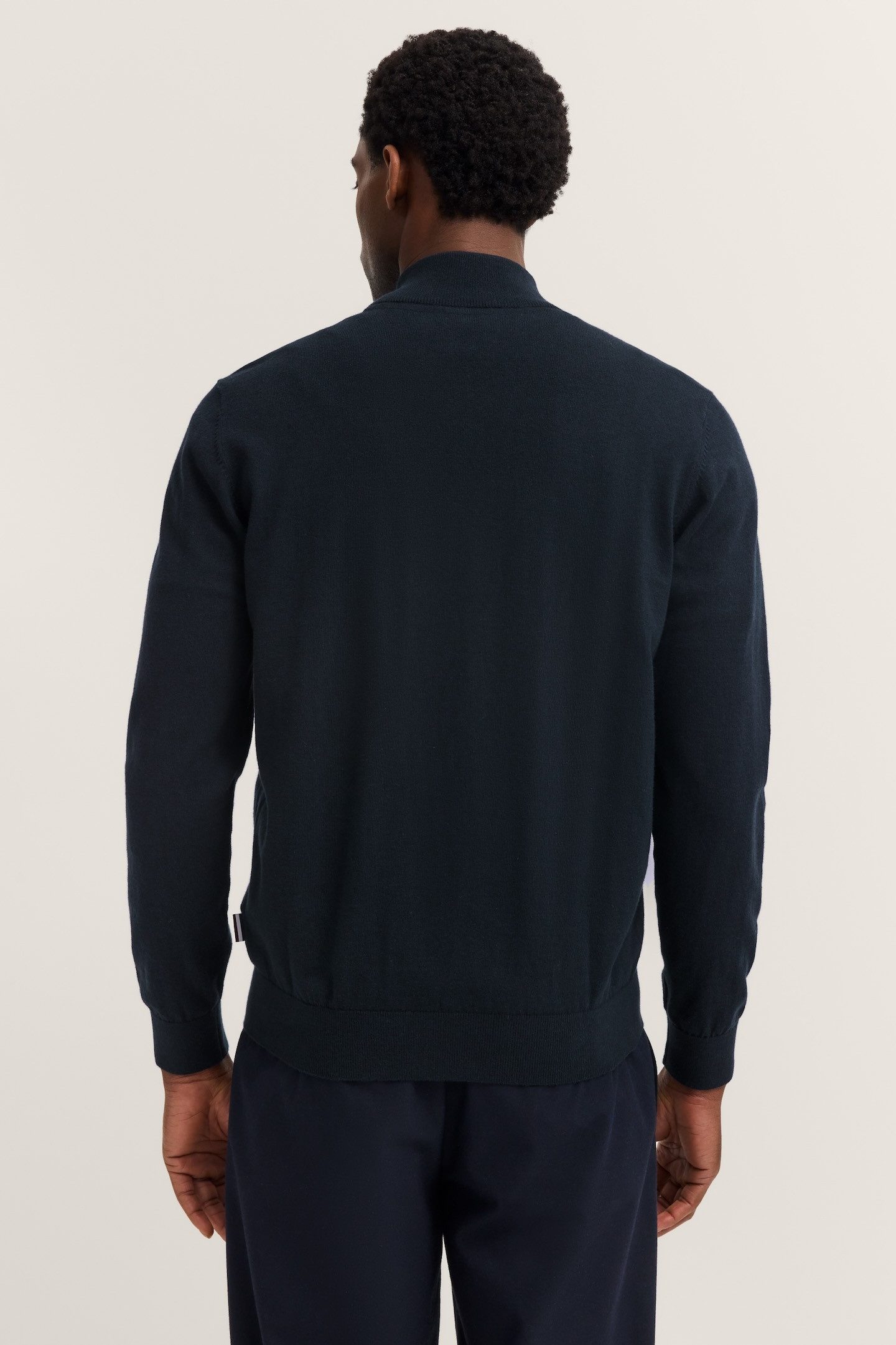 bugatti Strickjacke Regular Fit mit Reißverschluss und Stehkragen günstig online kaufen