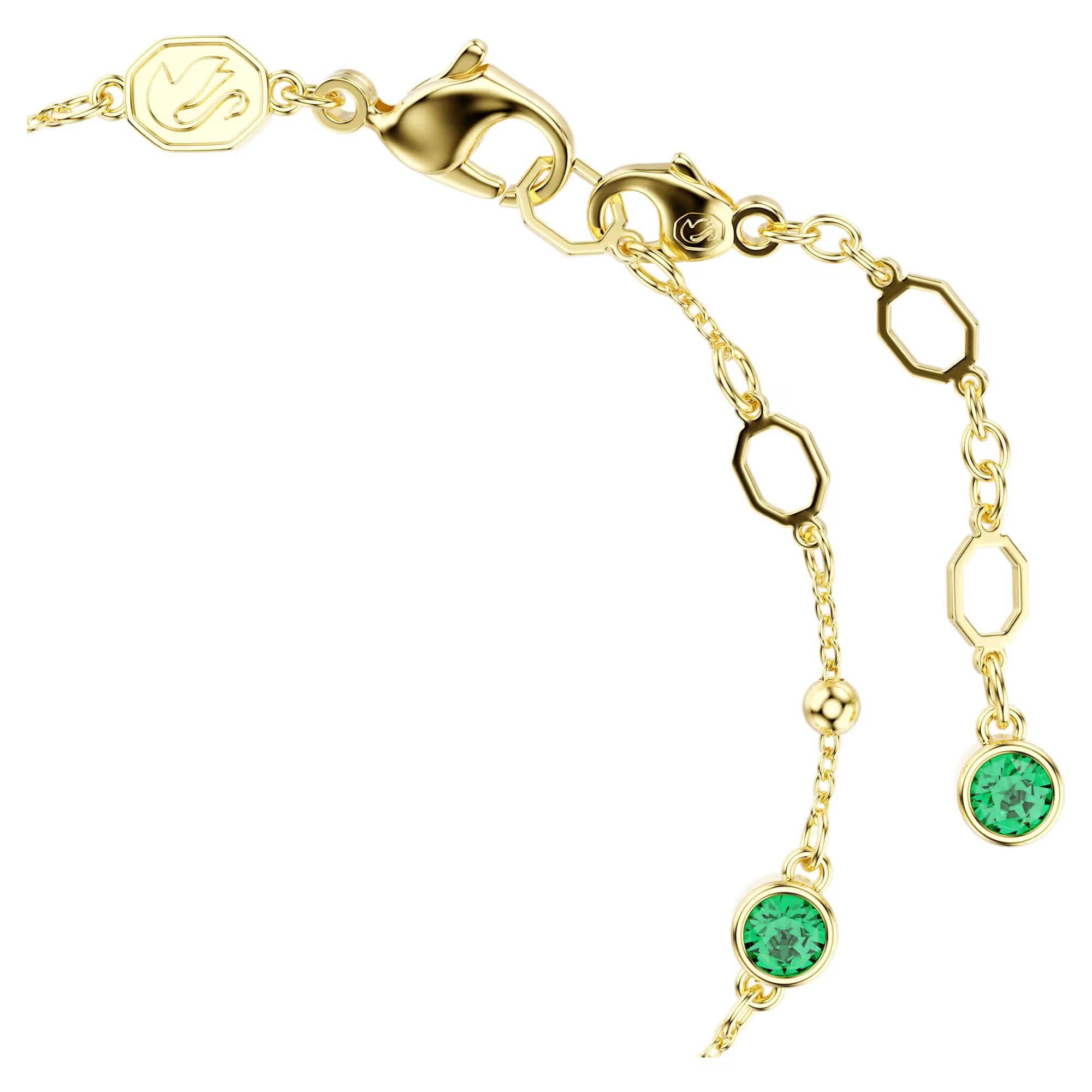 Swarovski Armband Swarovski Armband Imber 5730676 Rundschliff, Grün, Gold plattiert (kein Set, 1-tlg., kein Set)
