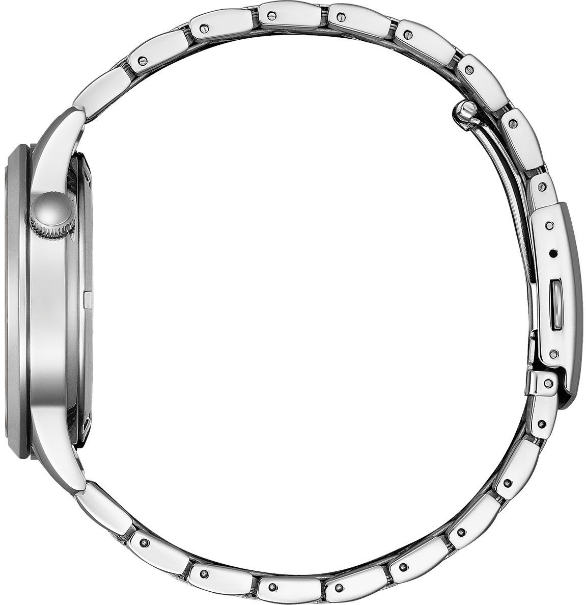 Citizen Automatikuhr NH9131-73A, Armbanduhr, Herrenuhr, Damenuhr, offene Unruh, Edelstahlarmband