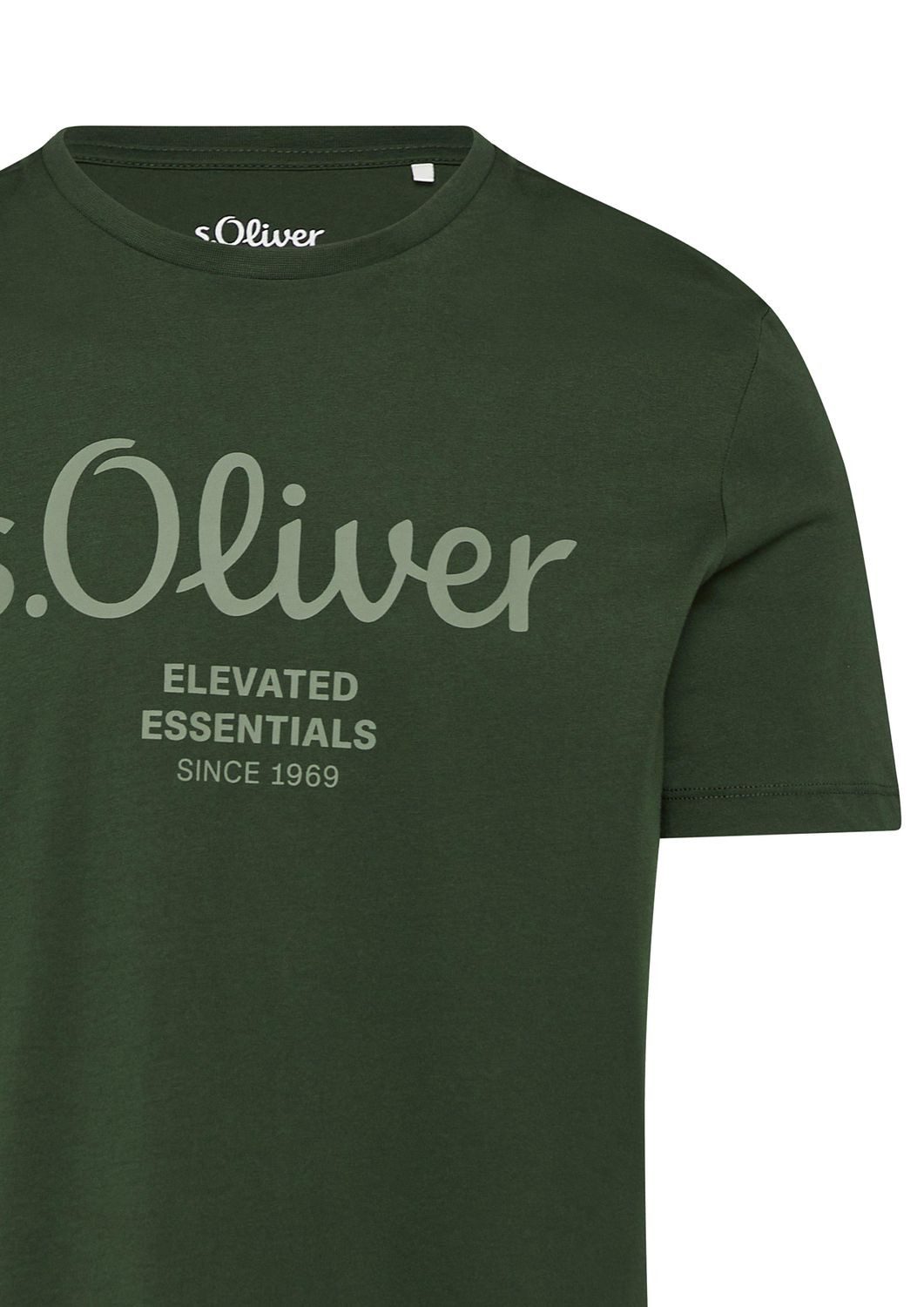 s.Oliver T-Shirt mit Logo-Print Rundhals, kurzarm