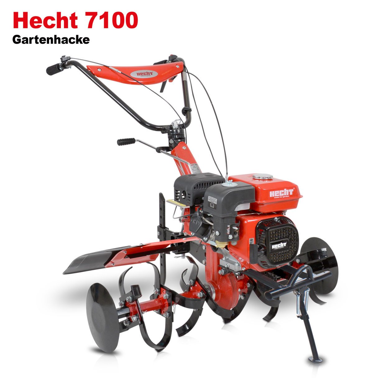Hecht Benzinmotorhacke Gartenfräse mit Anhänger 7 günstig online kaufen