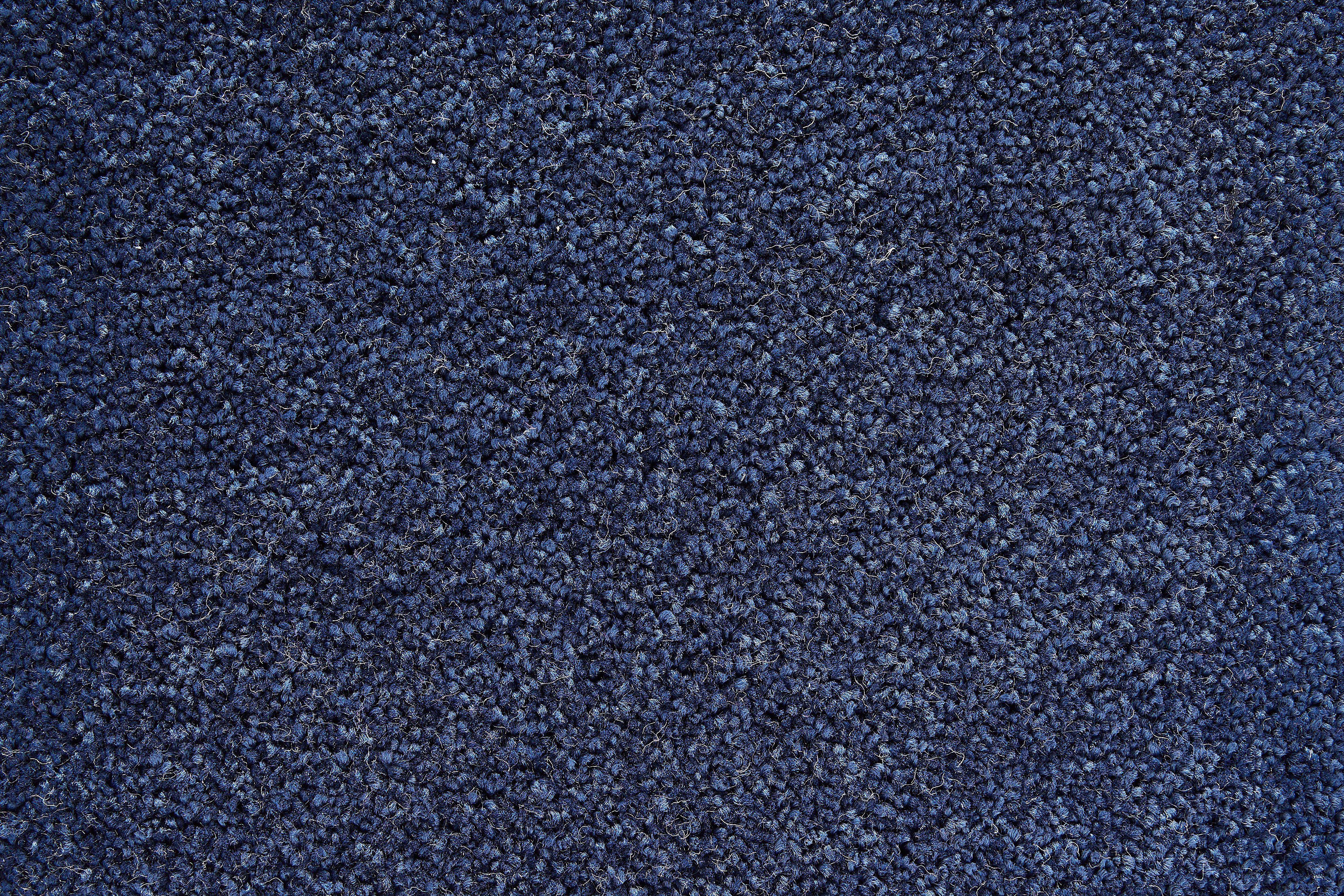 Teppichboden Coupon Frisee-Velours 500 oder Höhe: 12 Andiamo, dunkelblau pflegeleicht mm, & 400 cm, Sophie, Breite rechteckig, Uni cm strapazierfähig Farben