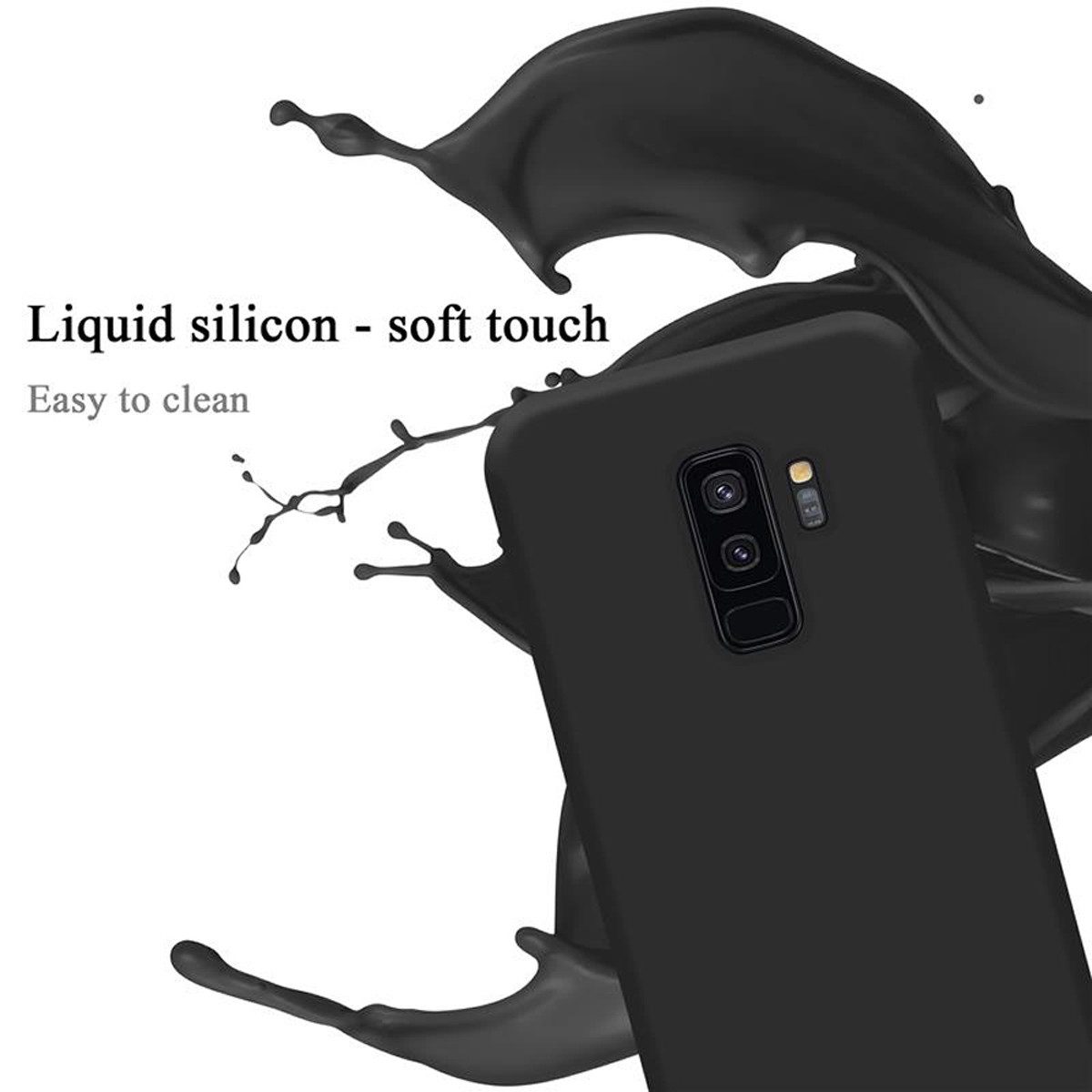 Cadorabo Handyhülle für Samsung Galaxy S9 PLUS Hülle Samsung Galaxy S9 PLUS, Flexible Hülle TPU Silikon Schutzhülle Back Cover Case