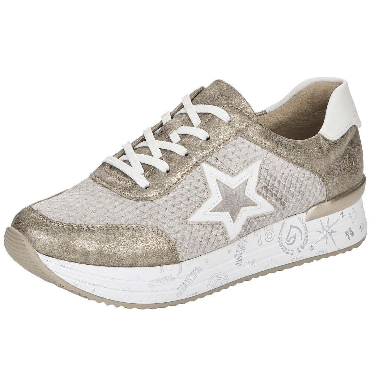 besonderen beige Sneaker D1304 keine Damen Remonte Merkmale