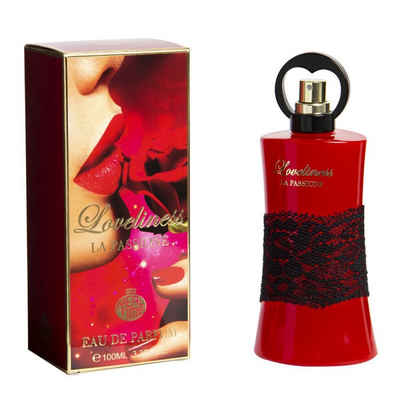 RT Eau de Parfum LOVELINESS LA PASSIONE - Parfüm für Damen - fruchtige & blumige Noten, - 100ml - Duftzwilling / Dupe Sale