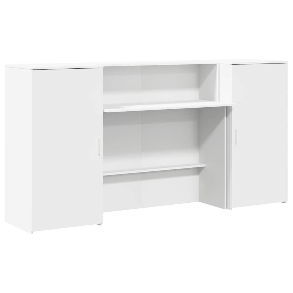 vidaXL Schreibtisch Empfangstheke Weiß 200x50x103,5 cm günstig online kaufen
