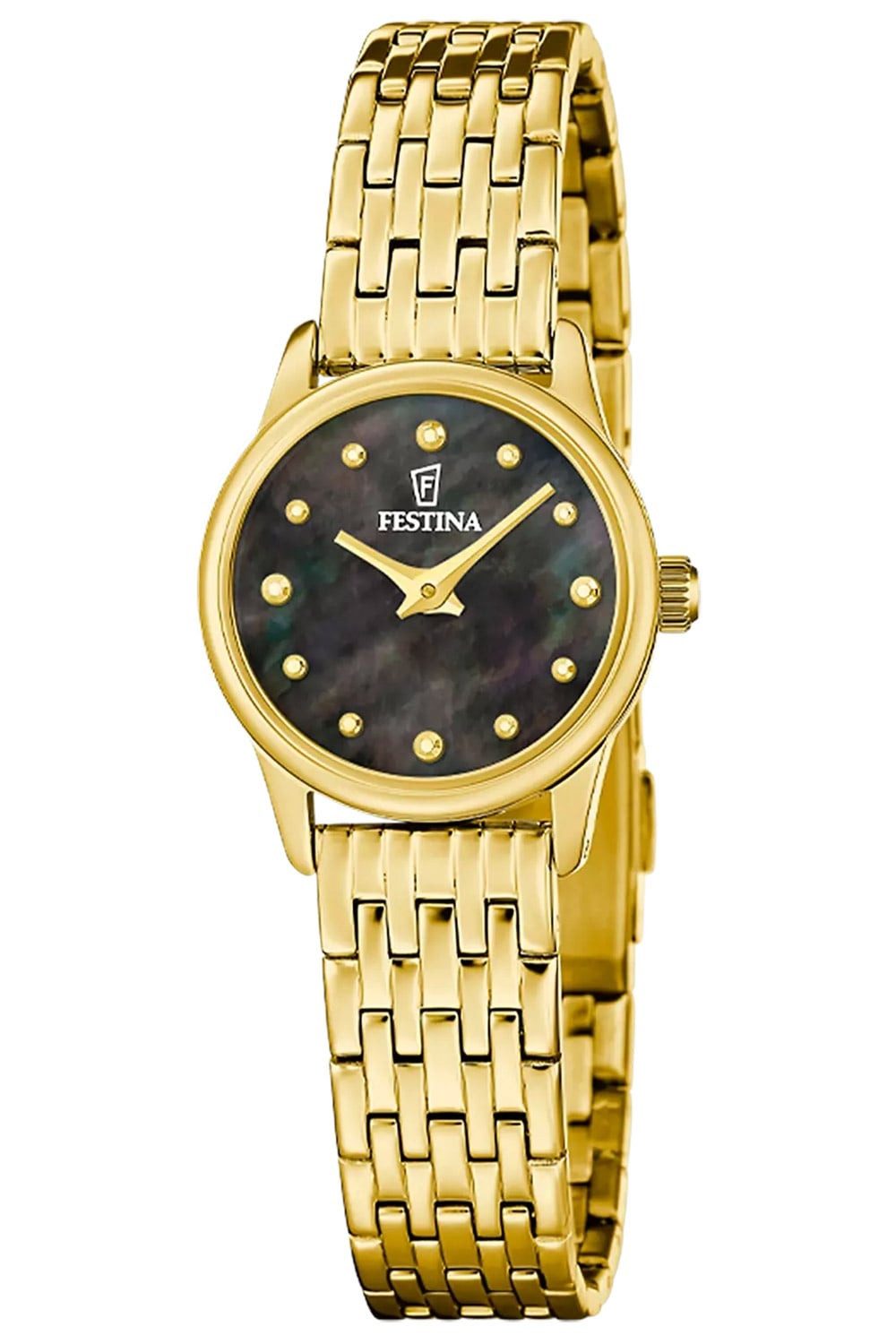 Festina Quarzuhr Quarz Goldfarben/Schwarz