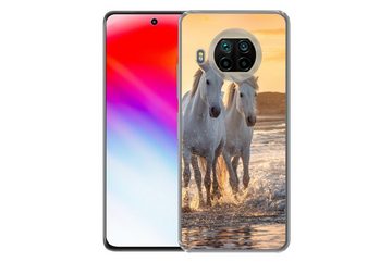 MuchoWow Handyhülle Pferde - Wasser - Strand - Tiere, Phone Case, Handyhülle Xiaomi Mi 10T Lite, Silikon, Schutzhülle