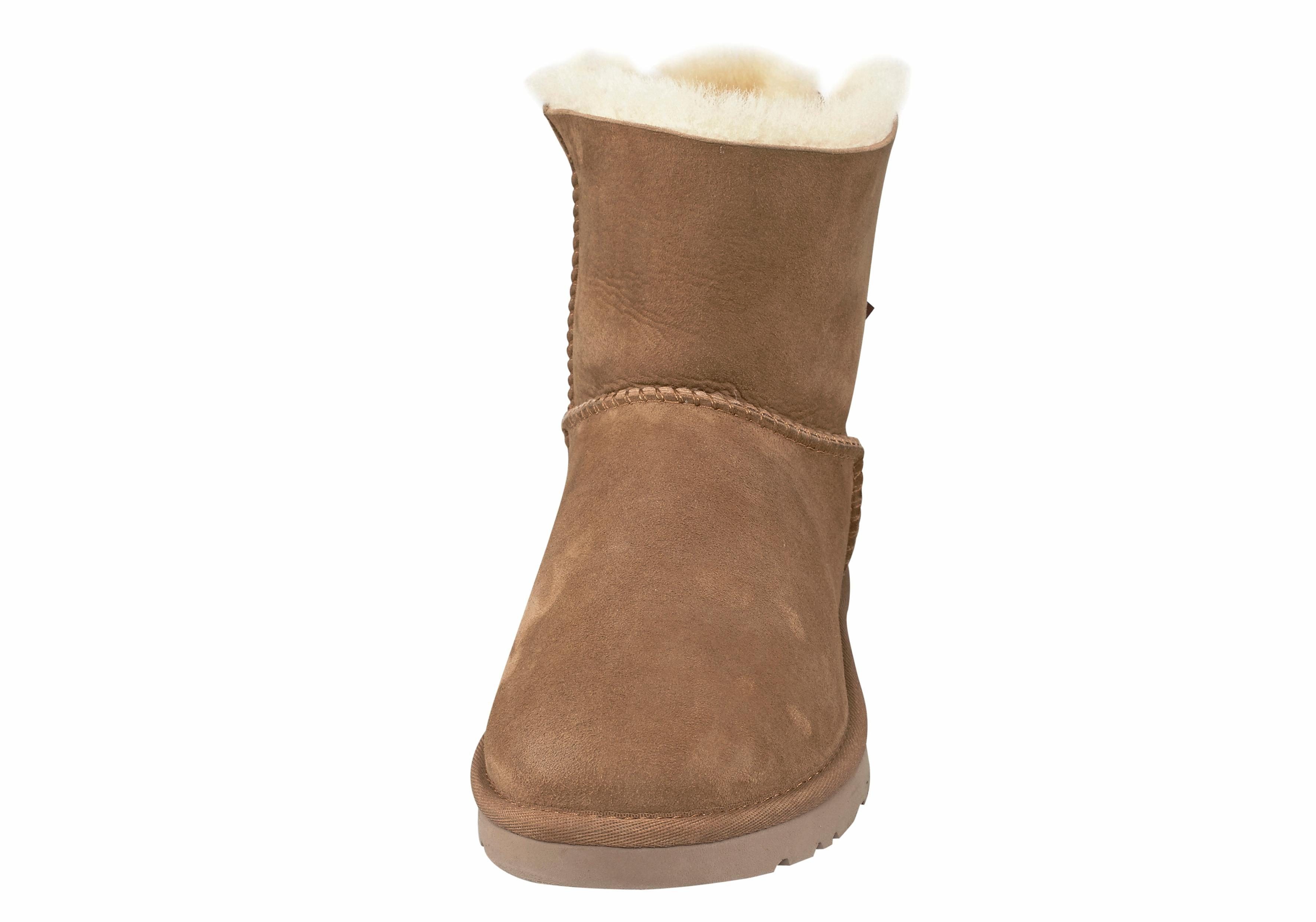 UGG Mini Bailey Bow mit 2 chestnut Schleife dekorativer Schlupfboots