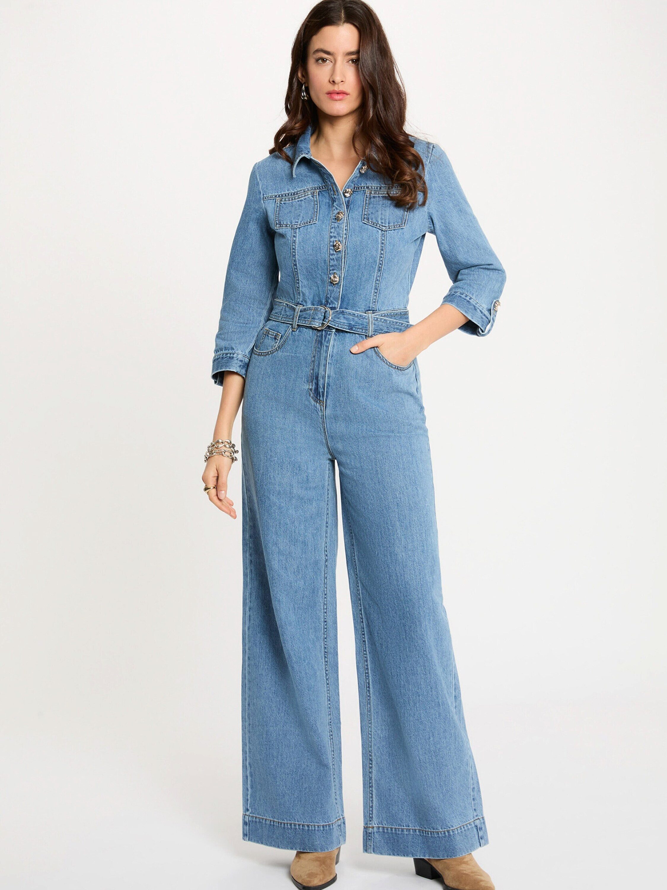 MORGAN Jumpsuit 261-PIMA (1-tlg) Plain/ohne Details