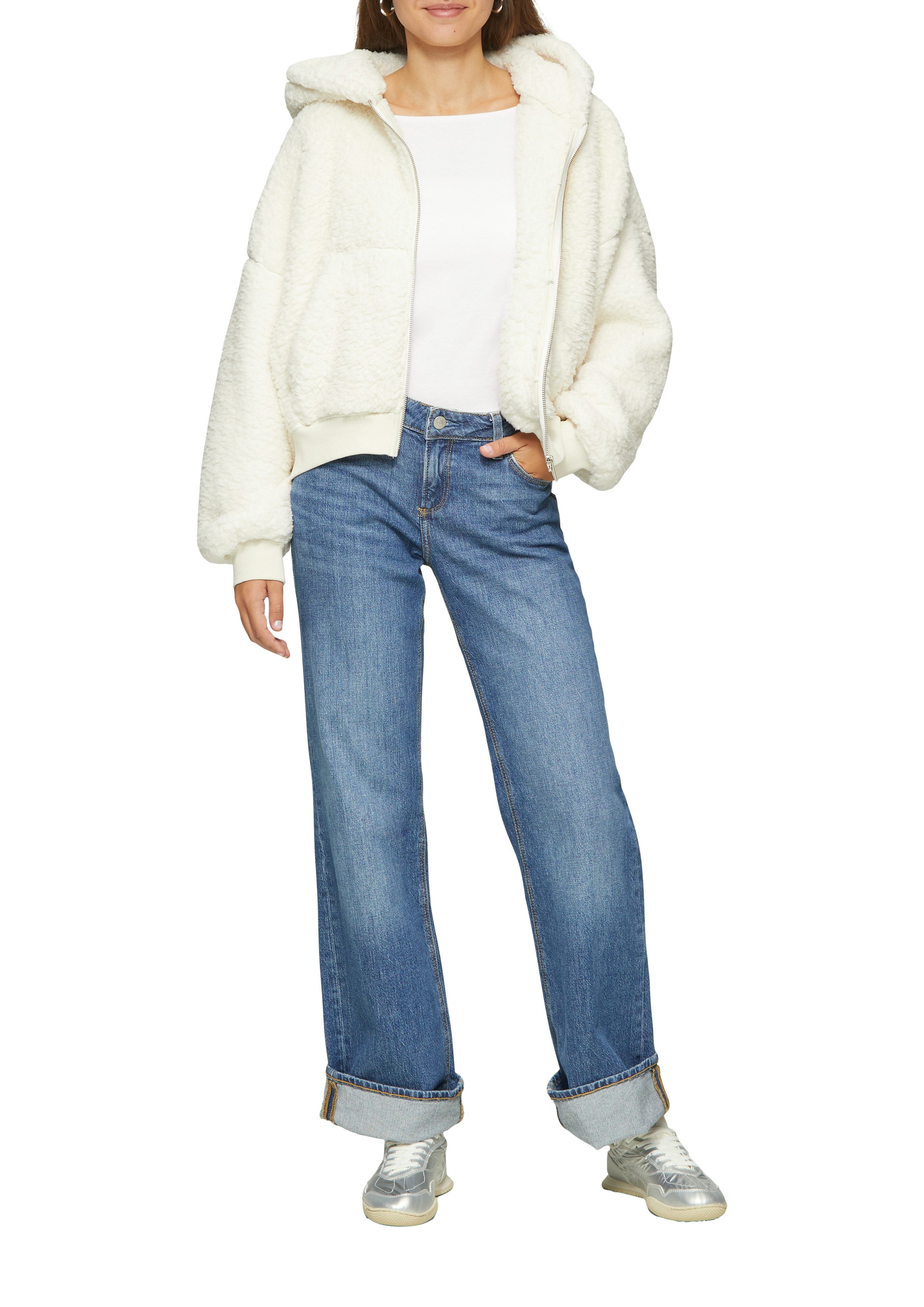QS Longsleeve mit U-Boot Ausschnitt günstig online kaufen