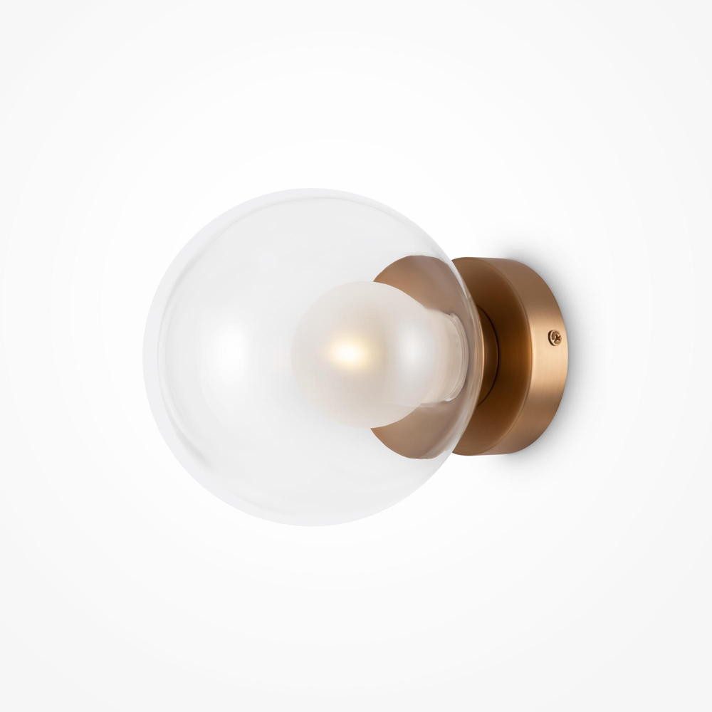 Maytoni Wandleuchte Wandleuchte Basic Form in Gold und Transparent G9