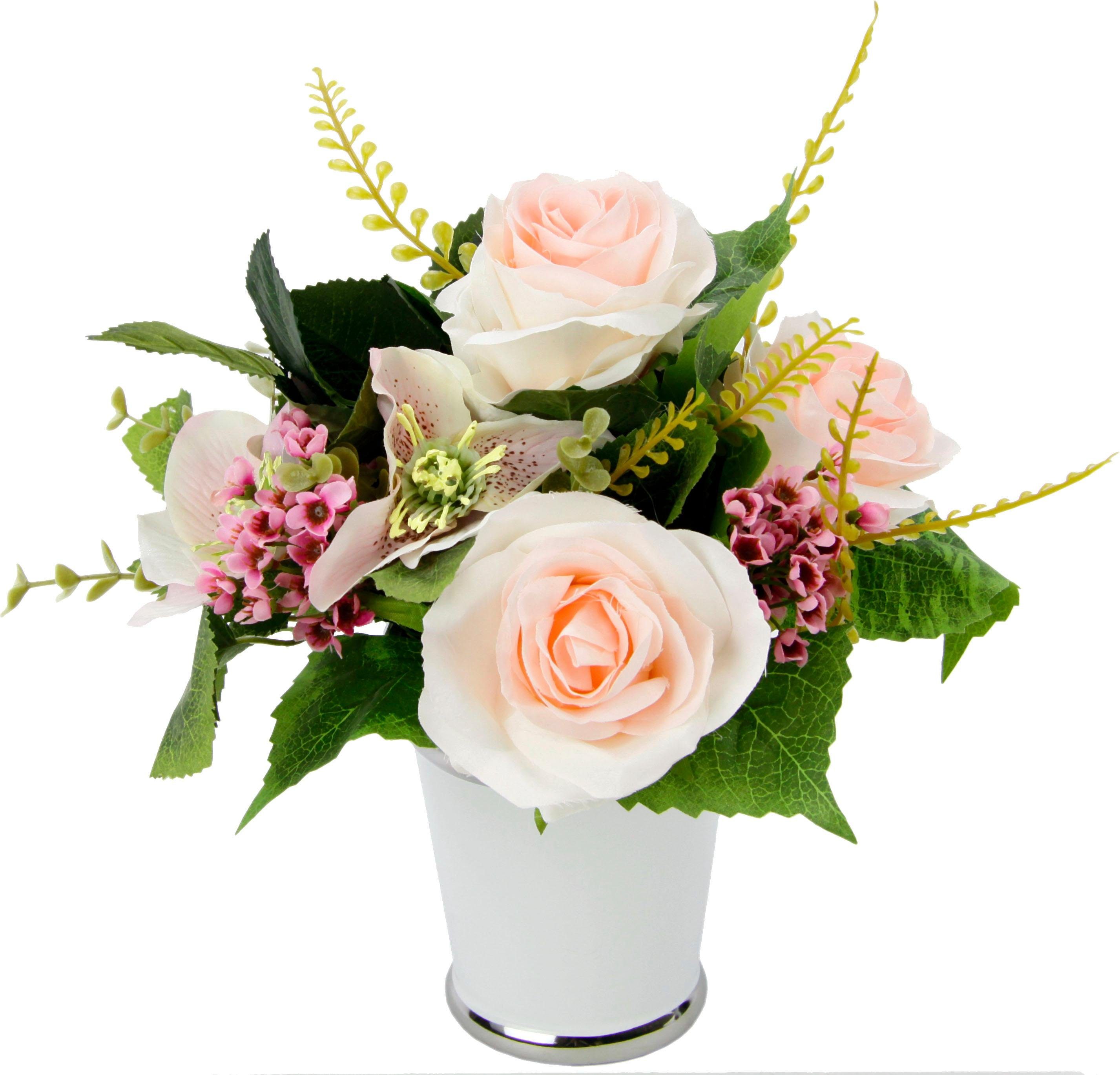 Kunstpflanze Rosen/Blüten, I.GE.A., Höhe 26 cm günstig online kaufen