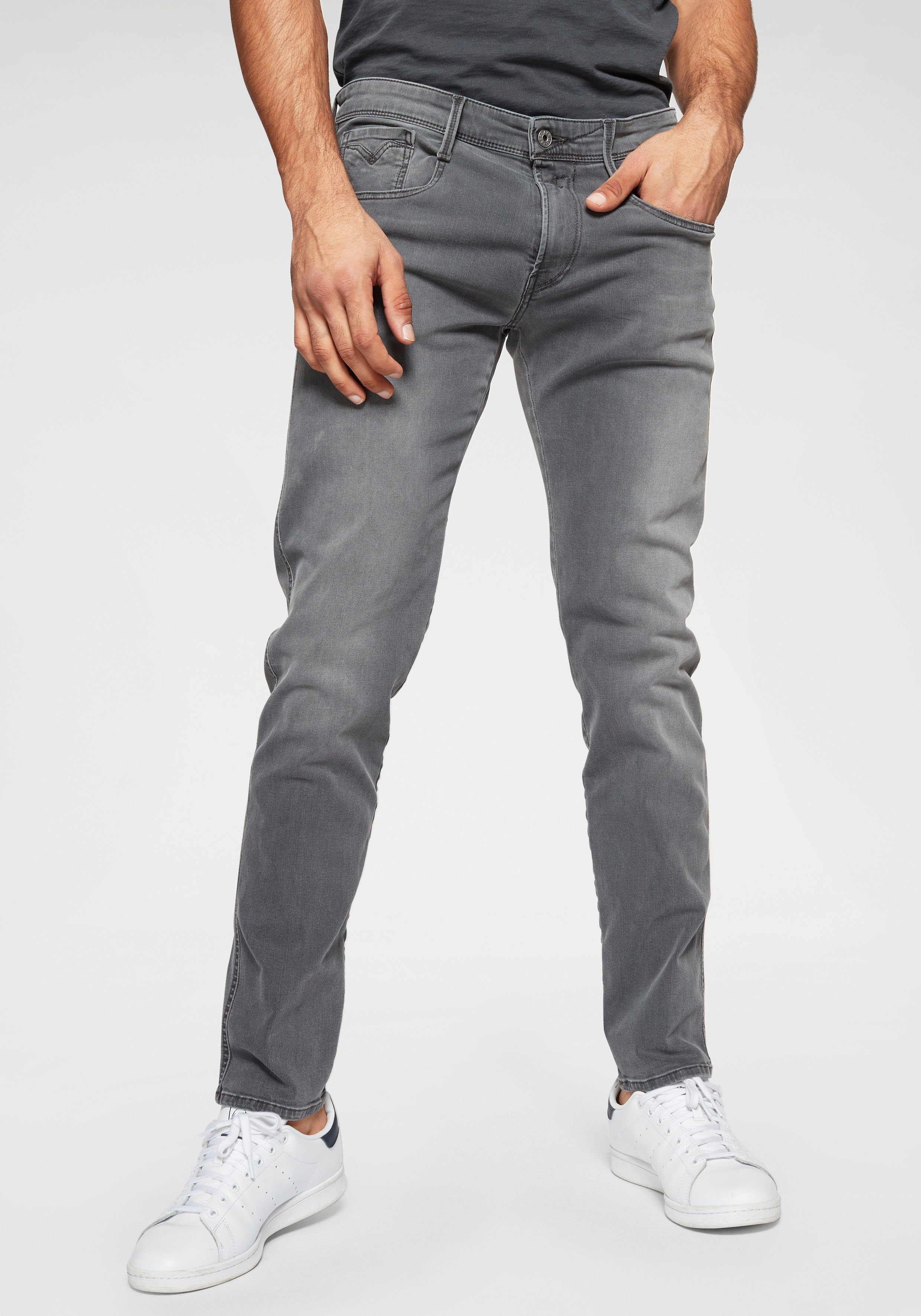 Superstretch Anbass GREY Replay Slim-fit-Jeans