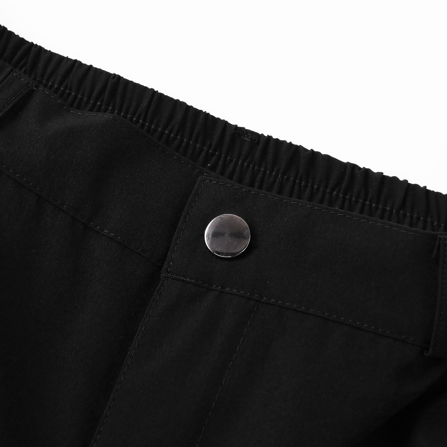 Allthemen Shorts Herren Business-Shorts in Unifarben mit seitlichem Gummizug