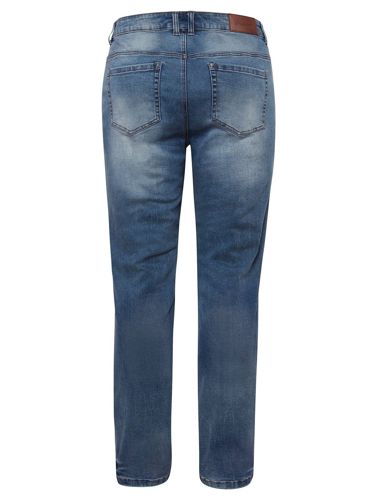 Sheego Gerade Jeans Große blue Denim Bodyforming-Effekt Größen mit